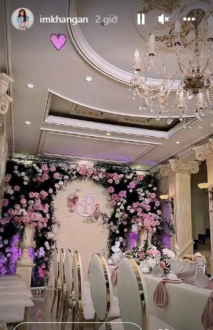 Không gian lễ cưới ngập hoa tươi tông hồng - tím - trắng biệt thự Minh Hằng-3
