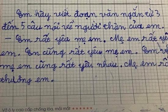 Học sinh tiểu học viết đoạn văn 5 câu về người thân gây chú ý