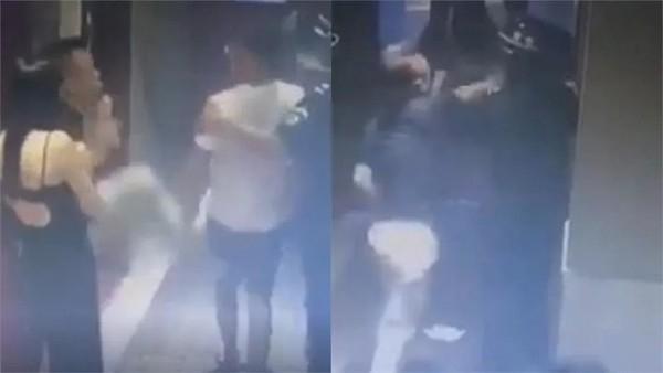 Clip: Gã say sờ ngực cô gái, lập tức bị đánh trận đòn đau nhớ đời-2