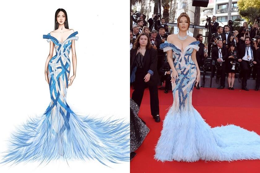 Những bộ đầm Lý Nhã Kỳ đi Cannes không được lên thảm đỏ-7