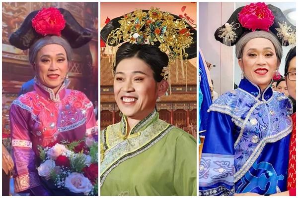 Không nhận ra Hoài Linh trang điểm đậm, giả gái đi diễn-9