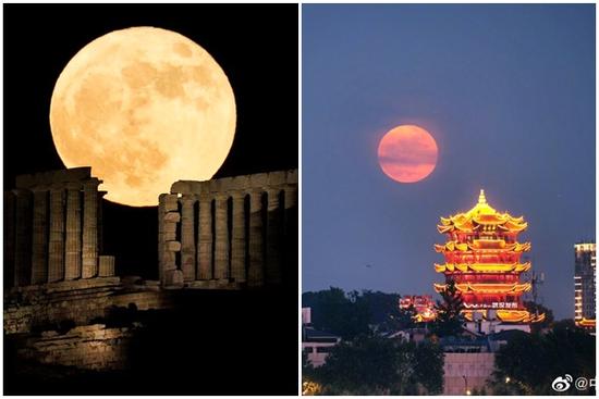 'Siêu trăng dâu' rực rỡ khắp thế giới