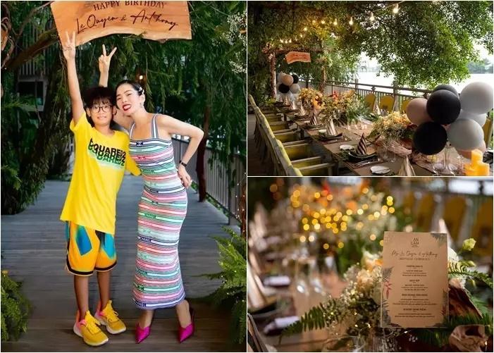 Quý tử 11 tuổi của Lệ Quyên thể hiện tình cảm với bạn gái Tây-7