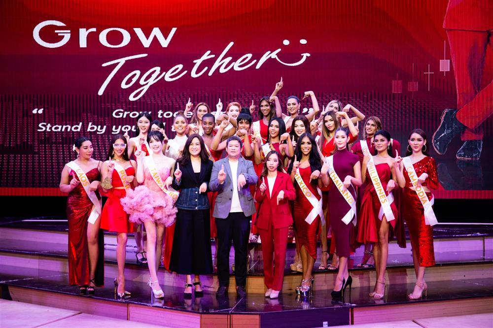 Trân Đài bé như cái kẹo khi đứng cạnh Miss International Queen-7