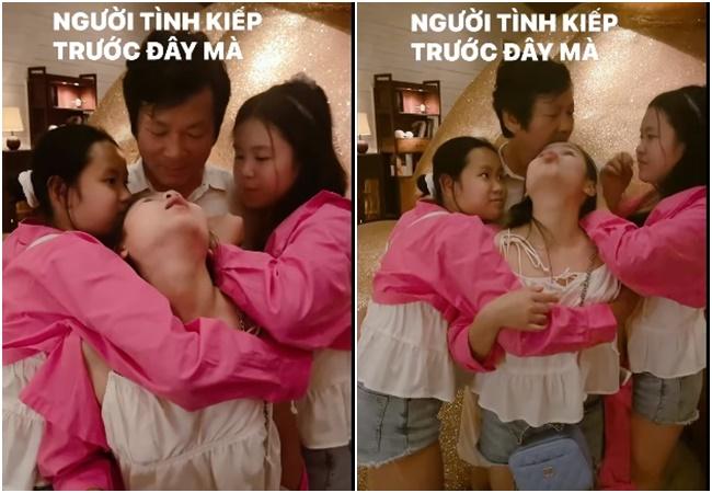 Phương Lê nhảy đổng khi con gái bị xỉa xói vì ôm hôn bố đẻ-4