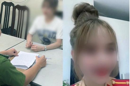 Chủ salon tóc ở Hà Nội mặc quần áo công an đăng Tiktok để 