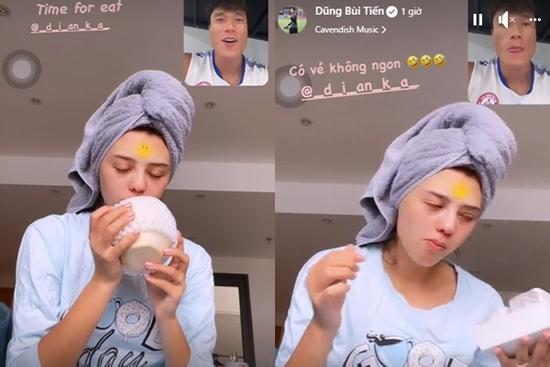 Facetime với vợ Tây, biểu cảm 'thèm thuồng' Bùi Tiến Dũng chiếm sóng