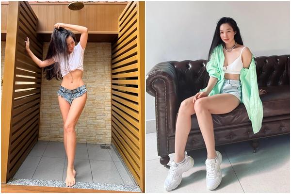 Hiền Thục gầy đến mức phanh áo trơ xương ngực-9