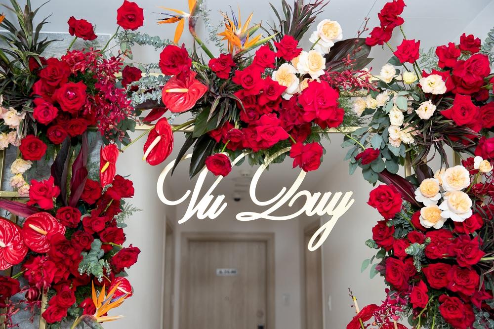 Karen Nguyễn cười tít mắt bên ông xã doanh nhân trong lễ vu quy-3