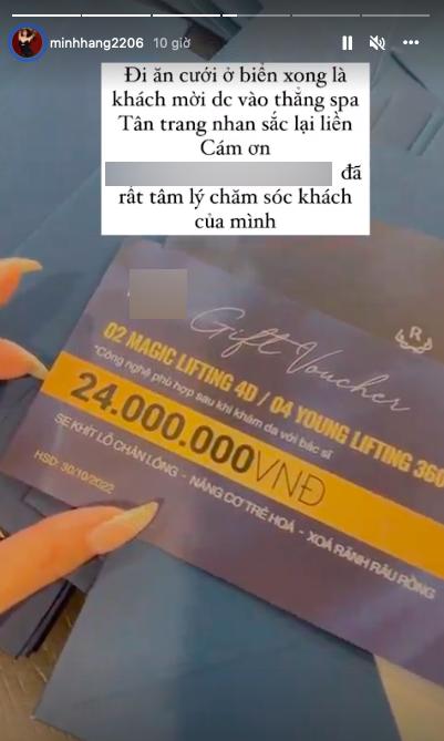 Minh Hằng tặng quà chanh sả cho khách mời dự đám cưới-5