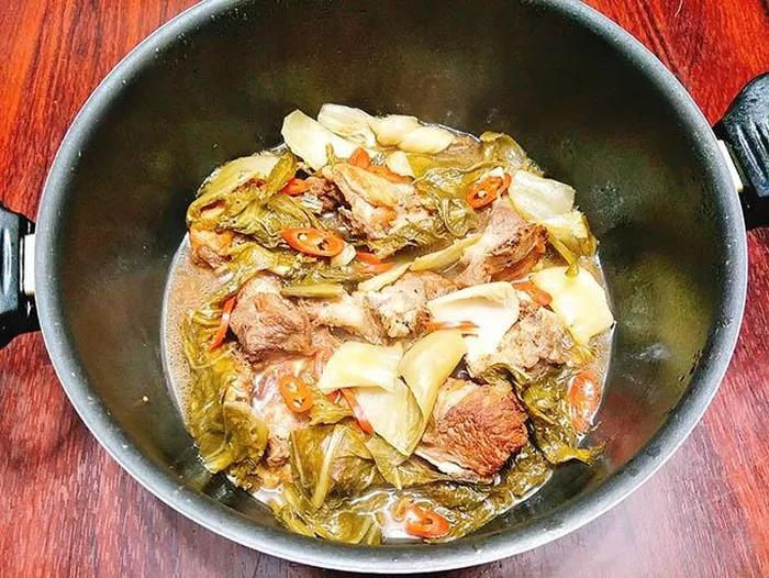 Sườn heo kết hợp với loại rau này được món ăn đưa cơm ngày nóng-4