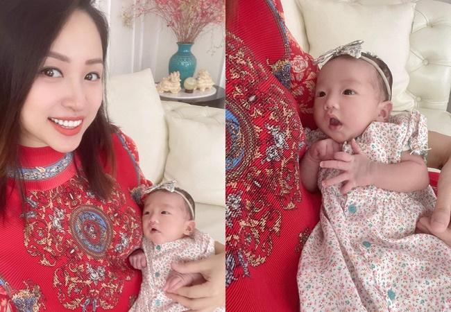 Vân Hugo lần đầu khoe trọn gương mặt ái nữ sơ sinh-3