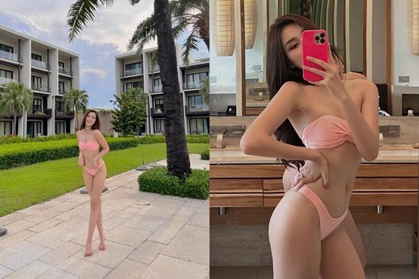 Đỗ Hà, Lương Linh diện áo tắm khoét eo, vóc dáng vạn người mê-10