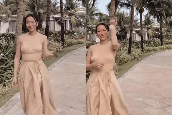 Diệu Nhi lộ vóc dáng nặng nề qua camera thường-4