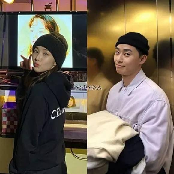 Park Seo Joon mỗi lần lộ diện đều lộ đồ đôi với Park Min Young-2