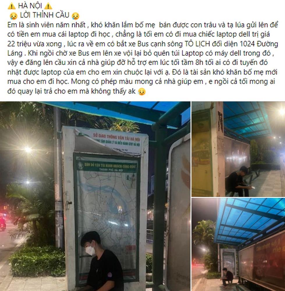 Sự thật nam sinh năm nhất mất laptop ở bến xe bus Hà Nội-1