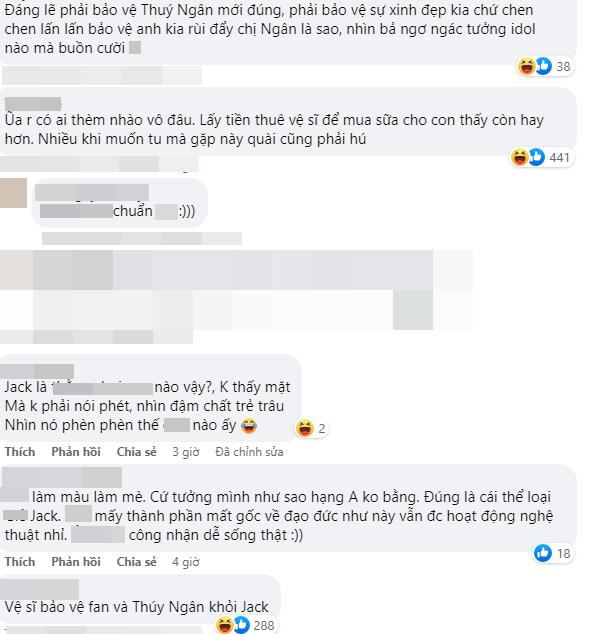 Clip: Dàn vệ sĩ của Jack mạnh tay đẩy Thúy Ngân lấy lối đi cho idol-3