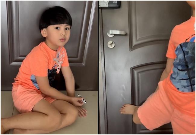 Ngọc Lan rơi nước mắt khi con trai chặn cửa không cho đi làm-2