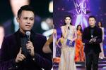 Gương mặt Đức Bảo khác lạ khi dẫn Hoa hậu Hoàn vũ Việt Nam