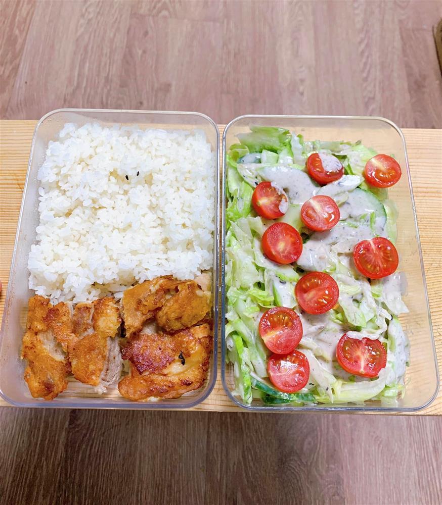 Trầm trồ loạt hộp cơm trưa ngon mắt nấu cho anh xã đi cày-9