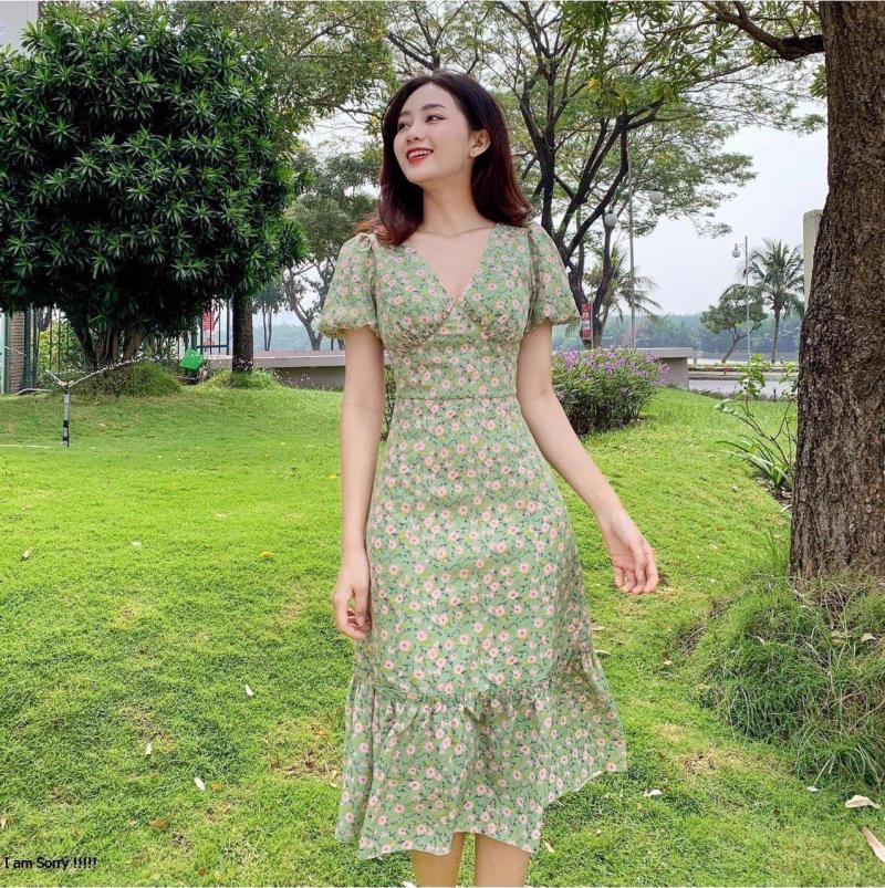 Loạt váy hoa nhí điệu đà không nên bỏ qua dịp hè-2