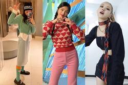 Mỹ nhân Hàn đi đầu xu hướng váy áo, phụ kiện họa tiết độc lạ