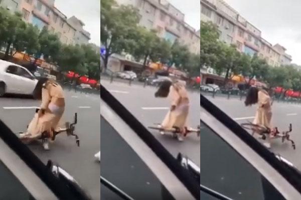 Mặc quần ngắn cũn gác chân trên ô tô, cô gái nhận kết sấp mặt mũi-6