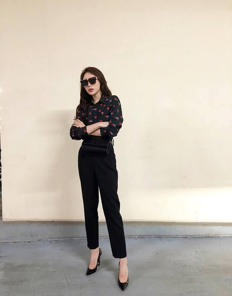 Hà Hồ, Kỳ Duyên sang xịn đố ai làm lại nhờ mix đồ với sơ mi đen-3