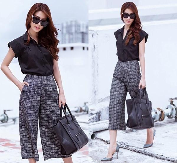 Hà Hồ, Kỳ Duyên sang xịn đố ai làm lại nhờ mix đồ với sơ mi đen-7