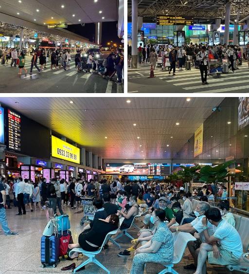 Chen chân ở Tân Sơn Nhất lúc 1h sáng, nghìn người vật vờ mòn mỏi-1