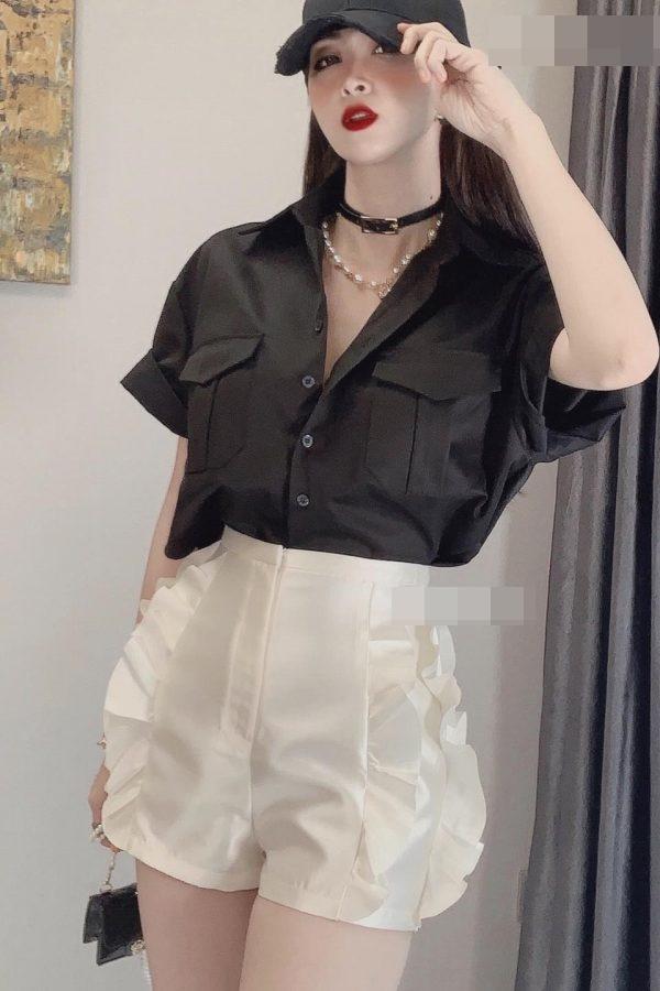 5 cách phối đồ với áo sơ mi đen chuẩn sành điệu-3