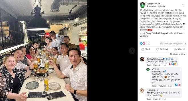 Đặng Văn Lâm hiếm hoi khoe bố mẹ, ngoại hình 2 phụ huynh gây sốt-1