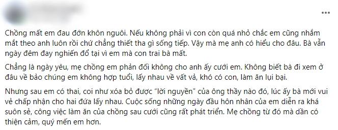 Chồng mất, con dâu bị mẹ mắng sát phu không cho mặc áo tang-1