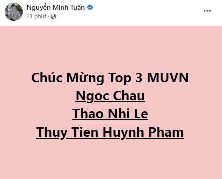 Chúc mừng Á hậu 1 Thảo Nhi Lê, NTK Nguyễn Minh Tuấn bị mỉa mai-4