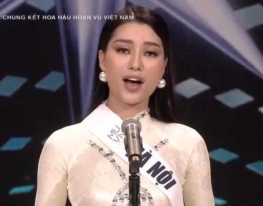 Top 16 Miss Universe Vietnam 2022 thi thuyết trình lắp bắp tiếng Anh, netizen chê lạc đề-2