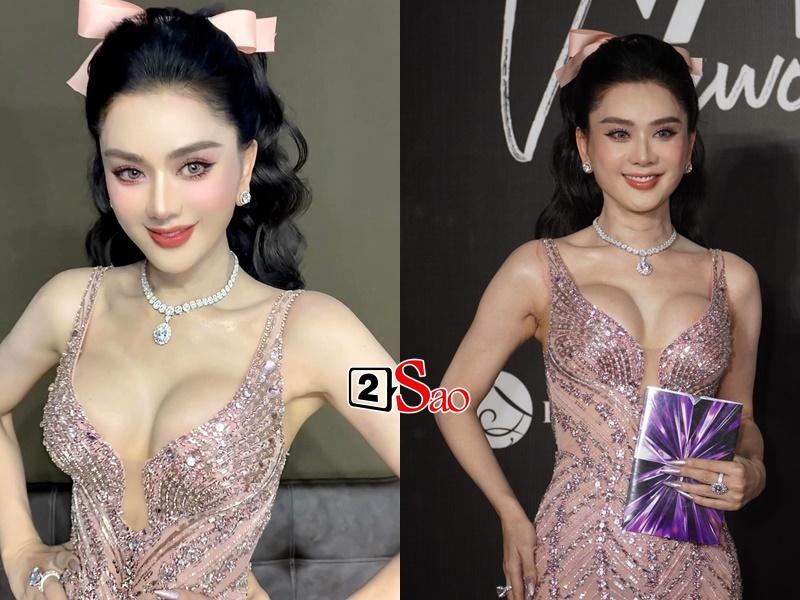 Thảm đỏ Lâm Khánh Chi: Ảnh tự đăng khác một trời bị chụp-10