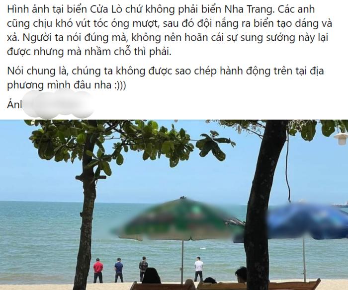 Dân mạng chỉ trích 4 người đàn ông hành vi xấu xí ở biển Cửa Lò-1