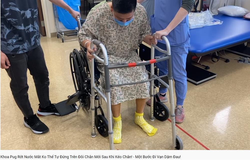 Khoa Pug rớt nước mắt, không thể tự đi sau phẫu thuật kéo chân-1