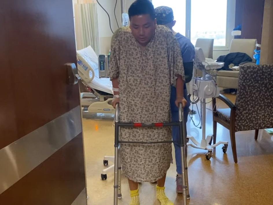 Khoa Pug rớt nước mắt, không thể tự đi sau phẫu thuật kéo chân-6