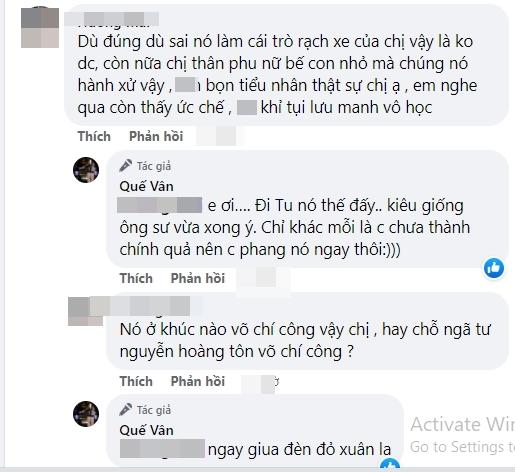 Quế Vân vừa bế con vừa đi đường quyền với kẻ phá xe-6
