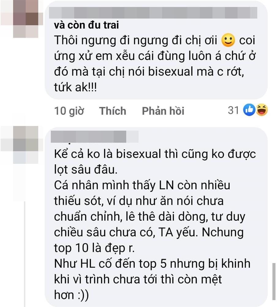 Lệ Nam đổ tội trượt top 10 vì là LGBT, dân mạng nổi điên-5