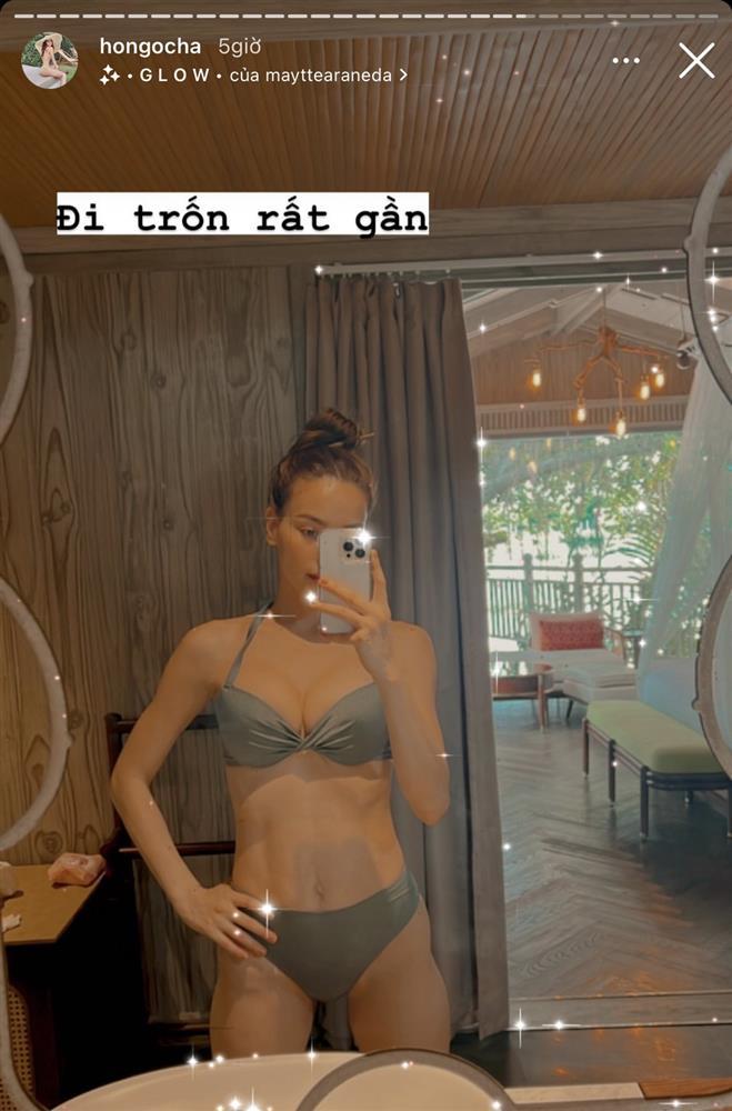Hà Hồ mặc bikini nhỏ xíu khoe body nổi múi sầu riêng-1