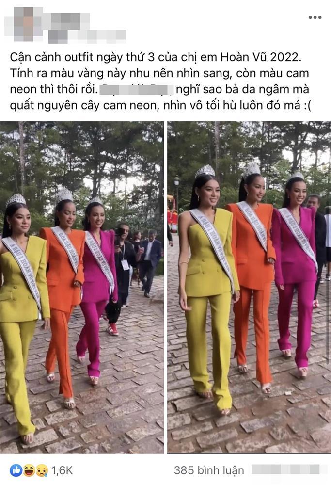 Netizen đòi giải cứu Top 3 Miss Universe VN vì trang phục sến súa-1