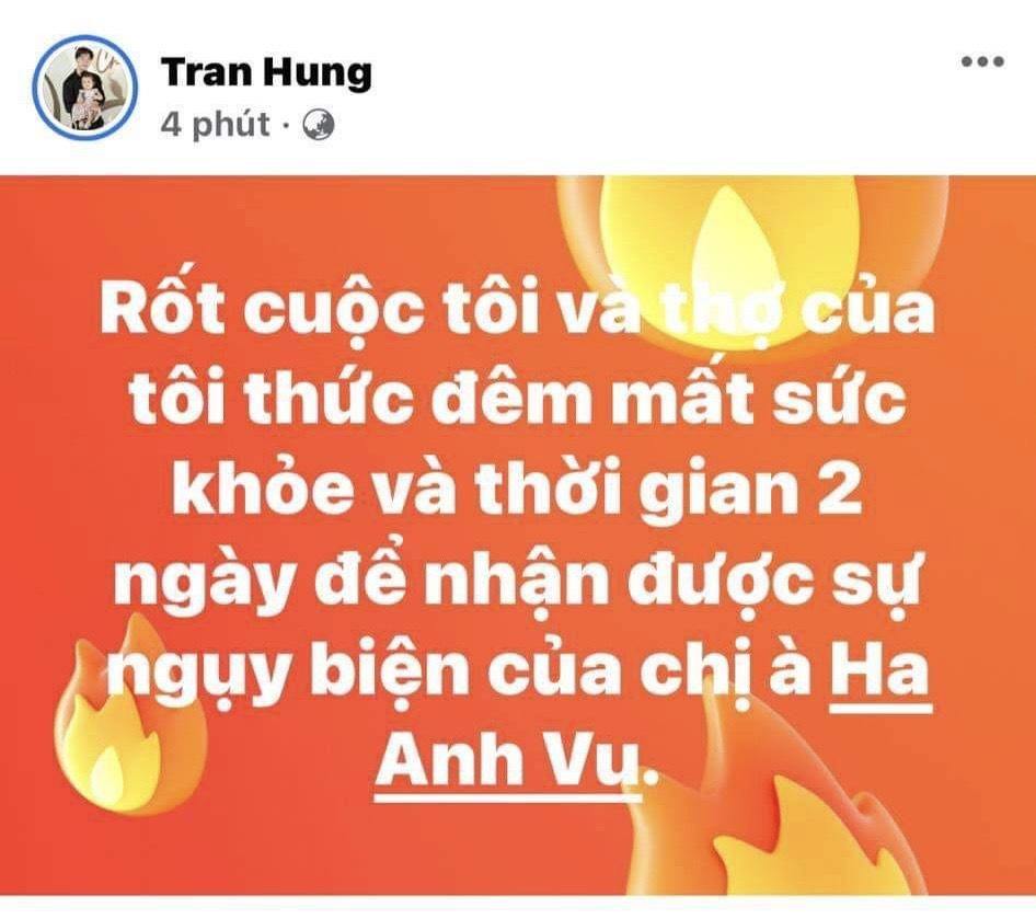 NTK Trần Hùng tag thẳng tên Hà Anh sau ẩn ý mẹ thiên hạ-1