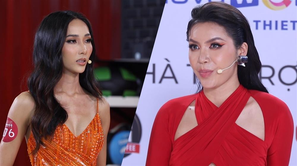 Minh Tú liên tục đụng chạm Hoàng Thùy dù không chung ghế-8