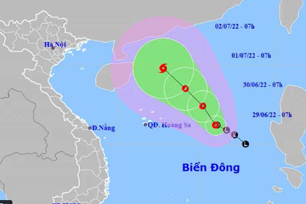 Áp thấp nhiệt đới khả năng mạnh lên thành bão trên Biển Đông-1