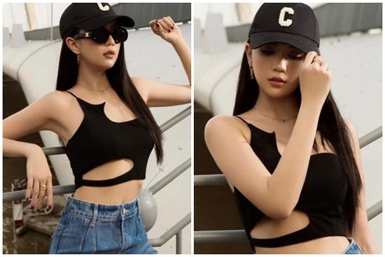 Ngọc Trinh khoe style dạo phố, cắt xẻ hiểm hóc 'phô phang' body