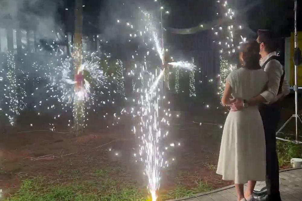 Huyền Lizzie bị bỏng khi quay cảnh cầu hôn với Đình Tú-4