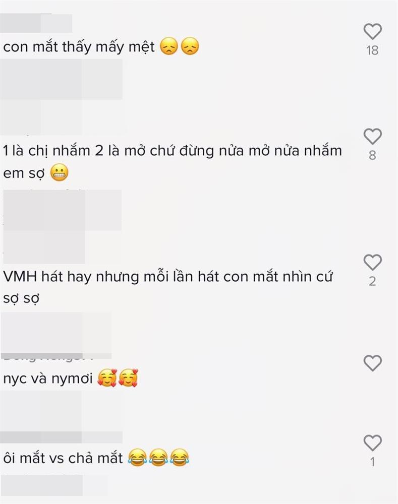 Dân mạng hết vía đôi mắt Văn Mai Hương con đậu con bay khi hát-3