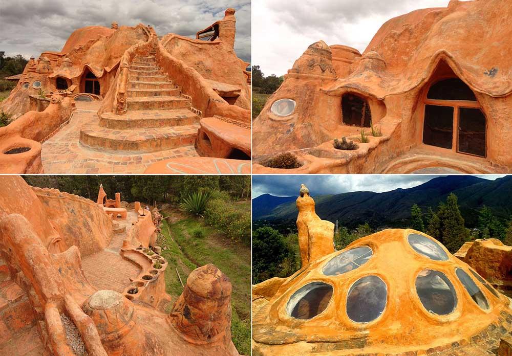 Ngôi nhà gốm kỳ dị toàn sử dụng đồ tái chế-2